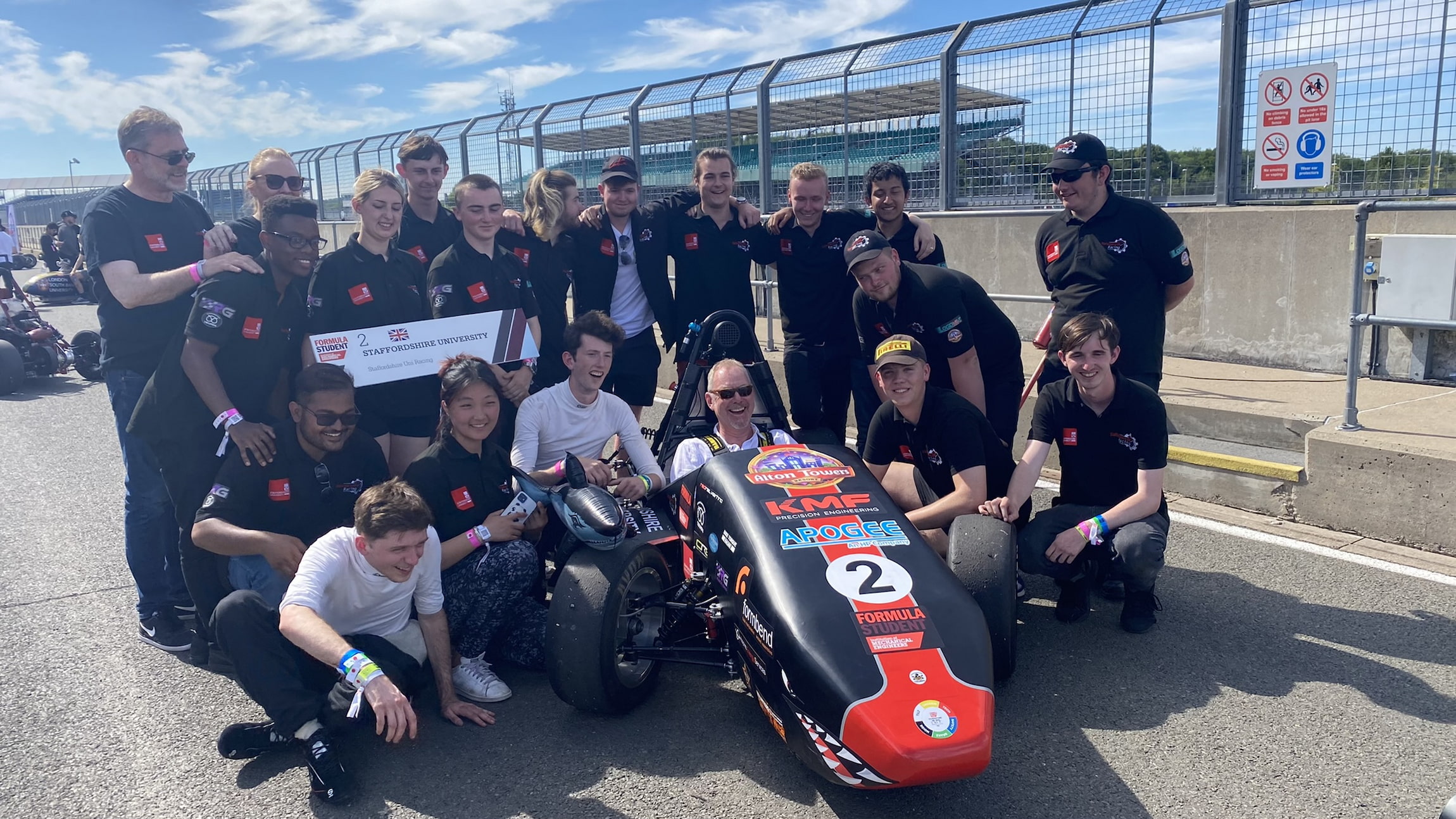 Apogee sponsors Staffordshire University Racing