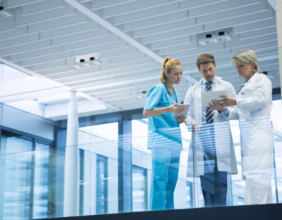 nhs healthcare workers women man nurse doctors reading