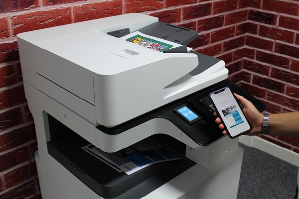 using mobile app office printer photocopier