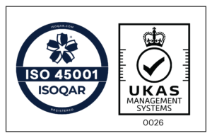 ISOQAR UKAS ISO 45001 joint logo
