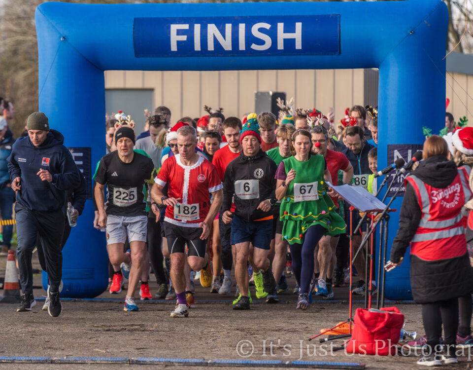 Startlinie des Rudolph-Fun-Runs