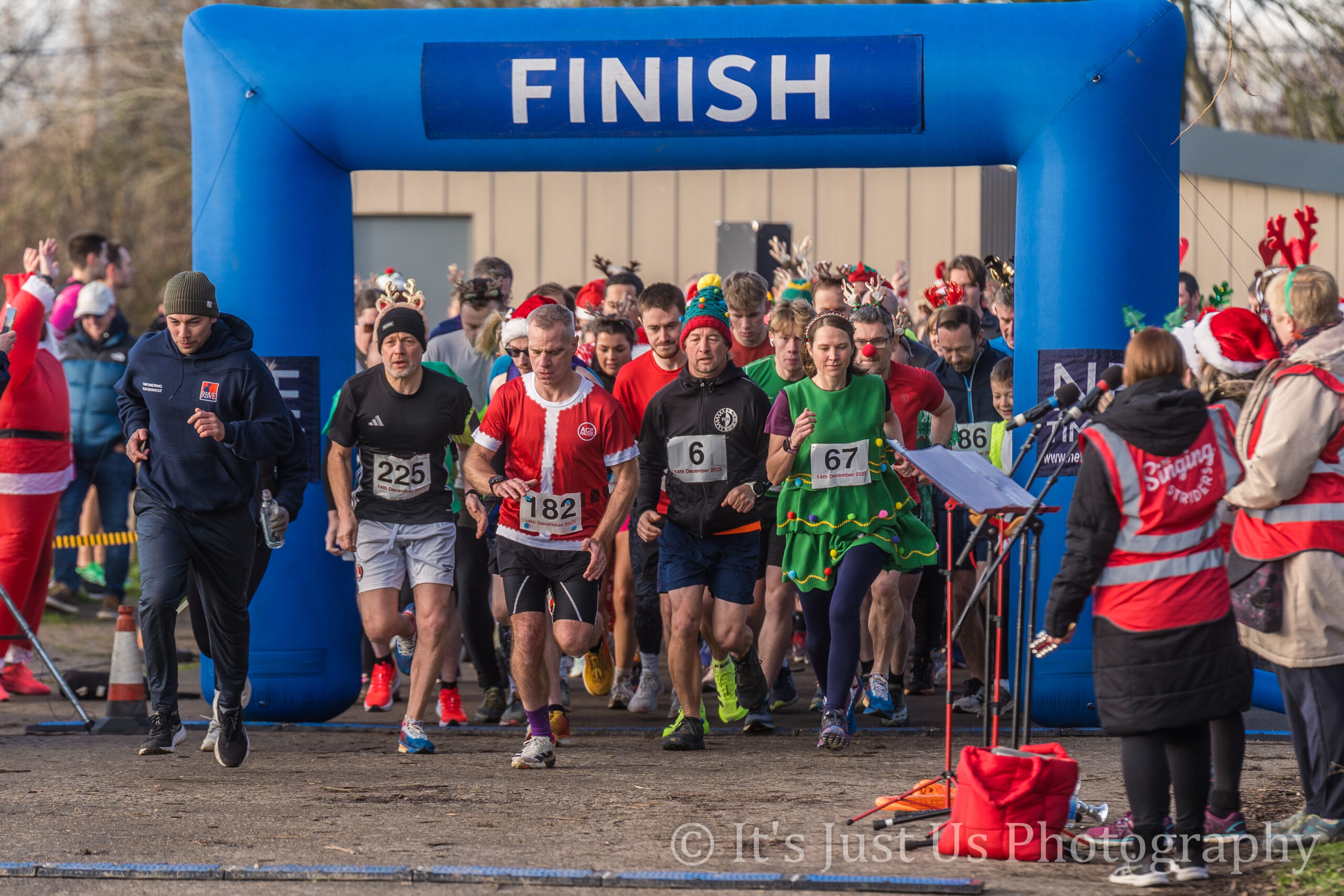 Startlinie des Rudolph-Fun-Runs